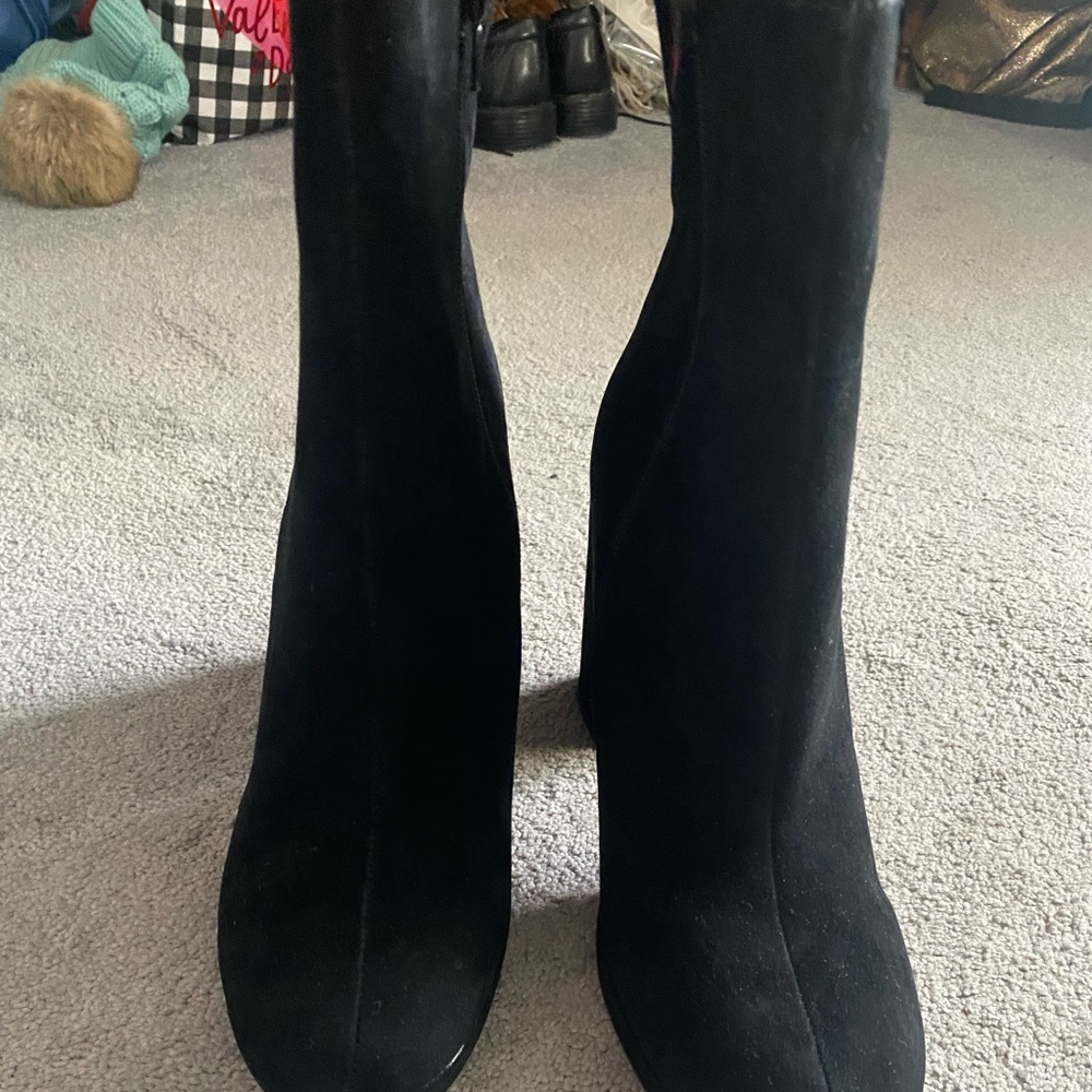 Steve Madden suede heeled boots